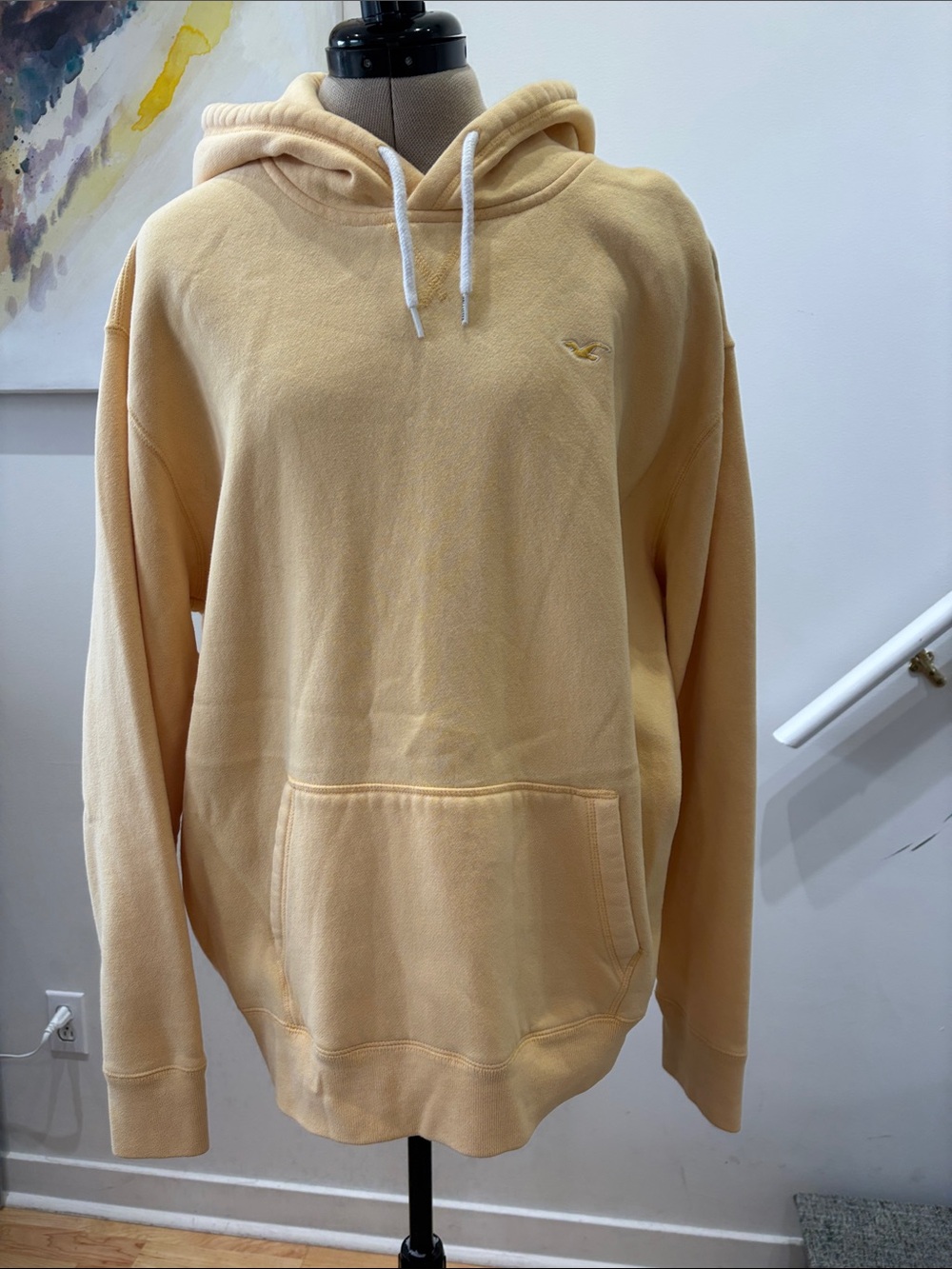 Hollister Light Peach Hoodie with Front Pocket